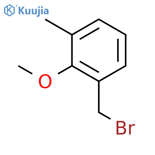 1-(bromomethyl)-2-methoxy-3-methylbenzene structure
