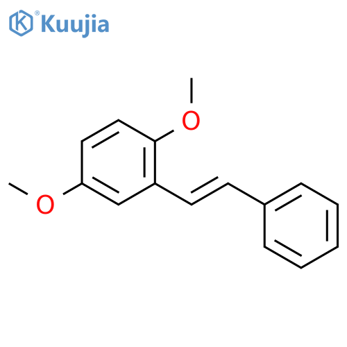 Benzene, 1,4-dimethoxy-2-[(1E)-2-phenylethenyl]- structure