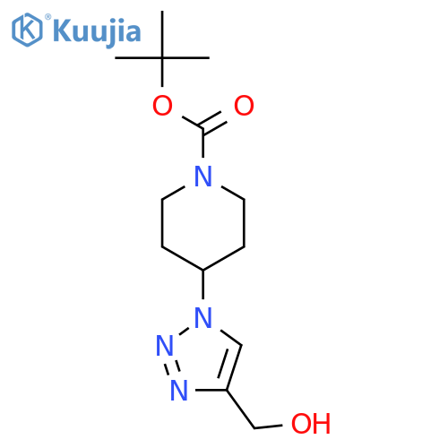 Tert-butyl 4-[4-(hydroxymethyl)triazol-1-yl]piperidine-1-carboxyl Ate structure