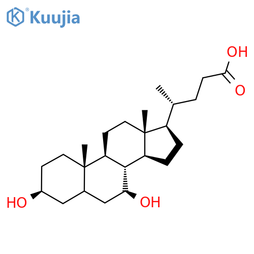 (4R)-4-((3S,7S,8R,9S,10S,13R,14S,17R)-3,7-dihydroxy-10,13-dimethylhexadecahydro-1H-cyclopenta[a]phenanthren-17-yl)pentanoic acid structure
