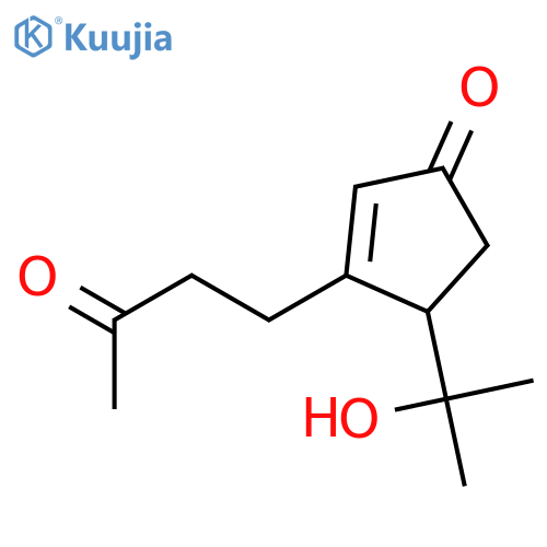 2-Cyclopenten-1-one, 4-(1-hydroxy-1-methylethyl)-3-(3-oxobutyl)- structure