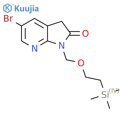 5-Bromo-1-((2-(trimethylsilyl)ethoxy)methyl)-1H-pyrrolo[2,3-b]pyridin-2(3H)-one structure