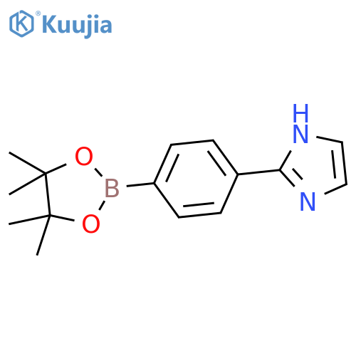 2-[4-(4,4,5,5-tetramethyl-1,3,2-dioxaborolan-2-yl)phenyl]-1H-imidazole structure