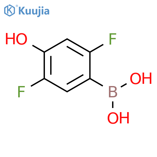 2,5-Difluoro-4-hydroxyphenylboronic acid structure