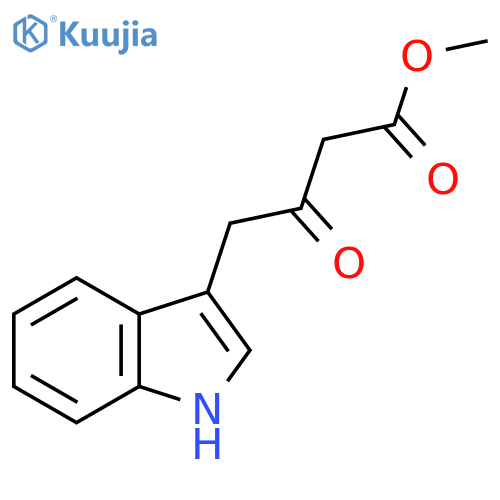 Methyl 4-(1H-indol-3-yl)-3-oxobutanoate structure