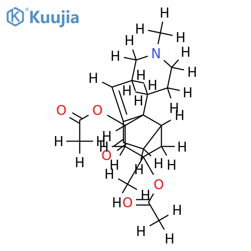 (7E,9aS,11S,13S,13aS)-2,3,4,5,6,8,9,9a,10,11,12,13-dodecahydro-4,11-dimethyl-8-oxo-1H-indeno[1,7a-c]azonine-11,13-diyl diacetate structure