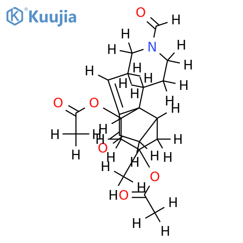 (7E,9aS,11S,13S,13aS)-4-formyl-2,3,4,5,6,8,9,9a,10,11,12,13-dodecahydro-11-methyl-8-oxo-1H-indeno[1,7a-c]azonine-11,13-diyl diacetate structure