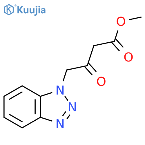 4-Benzotriazol-1-yl-3-oxo-butyric acid methyl ester structure