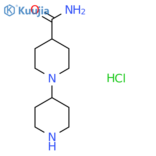 1-Piperidin-4-ylpiperidine-4-carboxamide;hydrochloride structure
