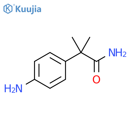 2-(4-aminophenyl)-2-methylpropanamide structure
