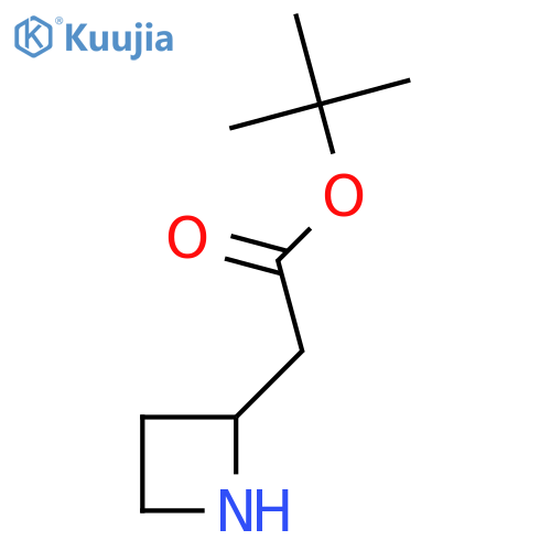 Tert-butyl 2-(azetidin-2-yl)acetate structure