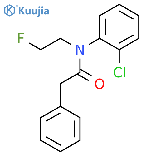Benzeneacetamide, N-(2-chlorophenyl)-N-(2-fluoroethyl)- structure