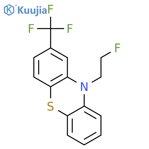 10H-Phenothiazine, 10-(2-fluoroethyl)-2-(trifluoromethyl)- structure