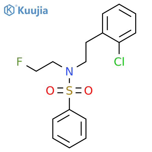 Benzenesulfonamide, N-[2-(2-chlorophenyl)ethyl]-N-(2-fluoroethyl)- structure