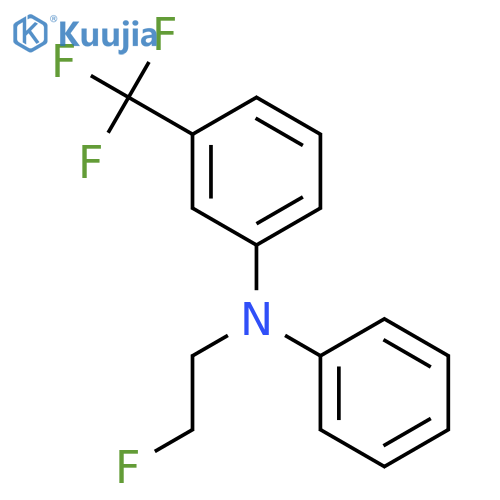 Benzenamine, N-(2-fluoroethyl)-N-phenyl-3-(trifluoromethyl)- structure