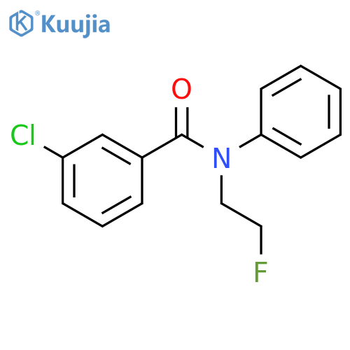 Benzamide, 3-chloro-N-(2-fluoroethyl)-N-phenyl- structure