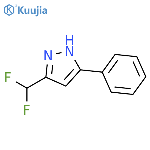 1H-Pyrazole,3-(difluoromethyl)-5-phenyl- structure