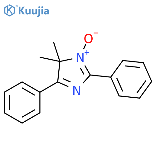 4H-Imidazole, 4,4-dimethyl-2,5-diphenyl-, 3-oxide structure