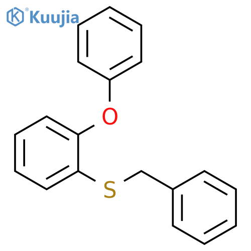 BENZENE, 1-PHENOXY-2-[(PHENYLMETHYL)THIO]- structure