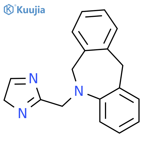 5H-Dibenz[b,e]azepine,5-[(4,5-dihydro-1H-imidazol-2-yl)methyl]-6,11-dihydro-, hydrochloride (1:1) structure