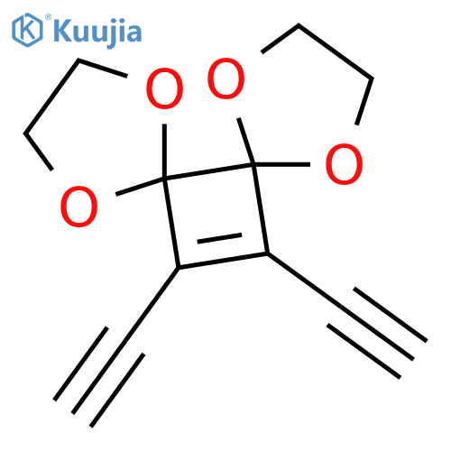1,4,7,10-Tetraoxadispiro[4.0.4.2]dodec-11-ene, 11,12-diethynyl- structure