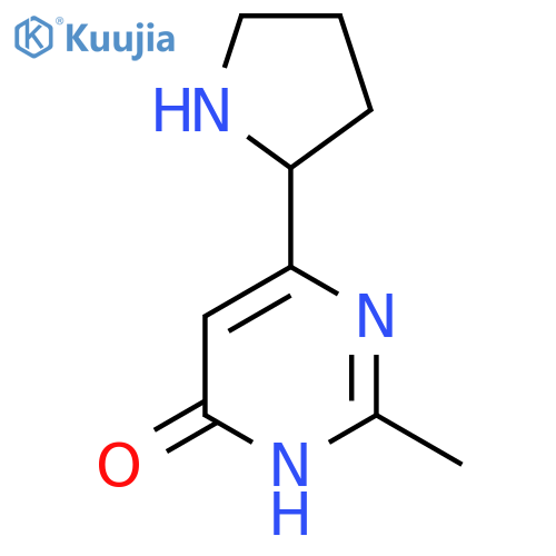 2-Methyl-6-(pyrrolidin-2-YL)pyrimidin-4-OL structure