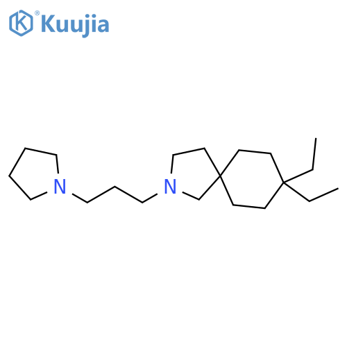2-Azaspiro[4.5]decane, 8,8-diethyl-2-[3-(1-pyrrolidinyl)propyl]- structure