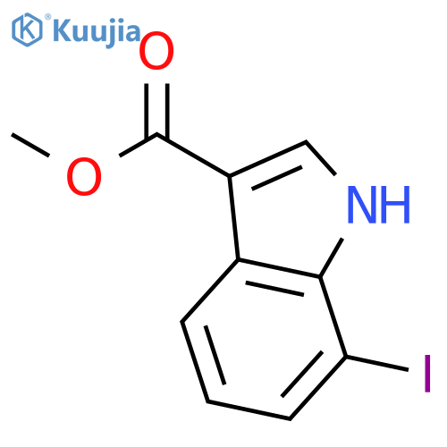 7-Iodo-1H-indole-3-carboxylic acid methyl ester structure