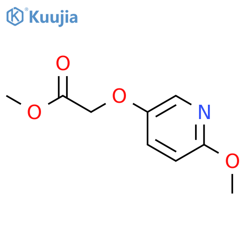 Acetic acid,2-[(6-methoxy-3-pyridinyl)oxy]-, methyl ester structure