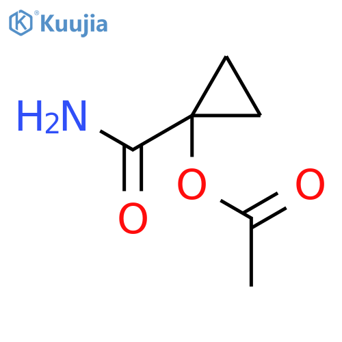Cyclopropanecarboxamide,1-(acetyloxy)- structure