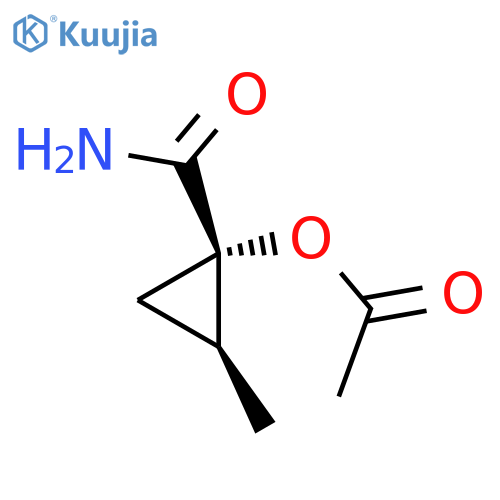 Cyclopropanecarboxamide,1-(acetyloxy)-2-methyl-, cis- (9CI) structure