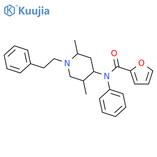 Furancarboxamide,N-[2,5-dimethyl-1-(2-phenylethyl)-4-piperidinyl]-N-phenyl- (9CI) structure