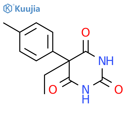 2,4,6(1H,3H,5H)-Pyrimidinetrione, 5-ethyl-5-(4-methylphenyl)-, (±)- structure