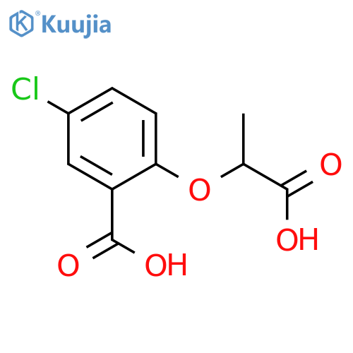 2-(1-Carboxyethoxy)-5-chlorobenzoic Acid structure