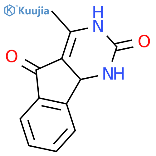 4-Methyl-3,9b-dihydro-1H-indeno1,2-dpyrimidine-2,5-dione structure