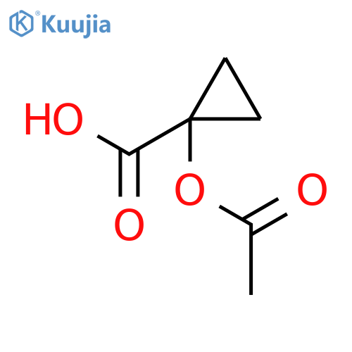 1-(acetyloxy)cyclopropane-1-carboxylic acid structure