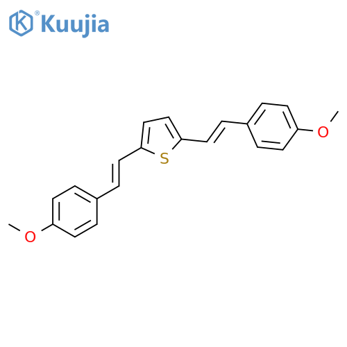 Thiophene, 2,5-bis[2-(4-methoxyphenyl)ethenyl]- structure