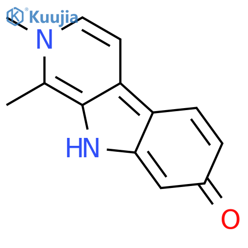 1,2-dimethyl-2,9-dihydro-7H-beta-carbolin-7-one structure