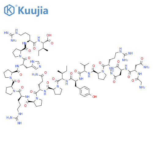 L-Isoleucine,glycyl-L-asparaginyl-L-asparaginyl-L-arginyl-L-prolyl-L-valyl-L-tyrosyl-L-isoleucyl-L-prolyl-L-glutaminyl-L-prolyl-L-arginyl-L-prolyl-L-prolyl-L-histidyl-L-prolyl-L-arginyl- structure