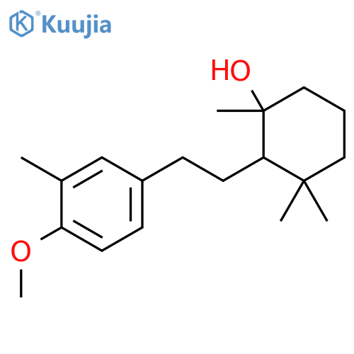 Cyclohexanol, 2-[2-(4-methoxy-3-methylphenyl)ethyl]-1,3,3-trimethyl- structure