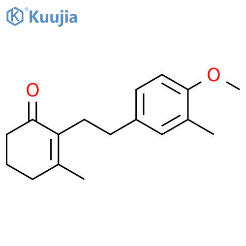 2-Cyclohexen-1-one, 2-[2-(4-methoxy-3-methylphenyl)ethyl]-3-methyl- structure