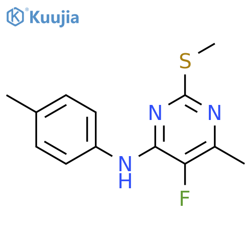 4-Pyrimidinamine, 5-fluoro-6-methyl-N-(4-methylphenyl)-2-(methylthio)- structure