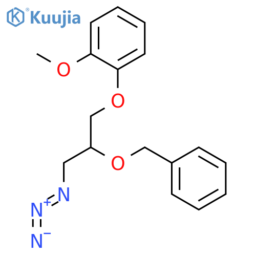 Benzene, 1-[3-azido-2-(phenylmethoxy)propoxy]-2-methoxy- structure