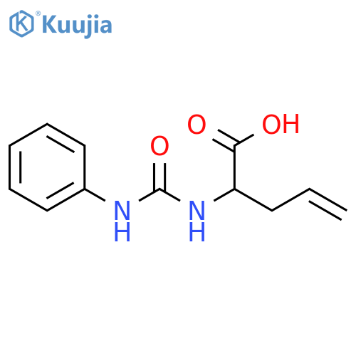 4-Pentenoic acid, 2-[[(phenylamino)carbonyl]amino]- structure