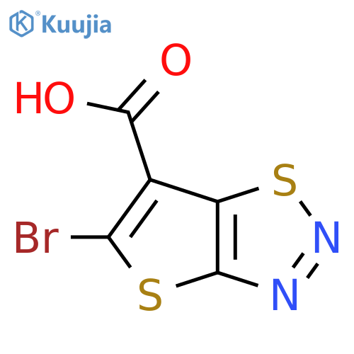5-bromothieno2,3-d1,2,3thiadiazole-6-carboxylic acid structure