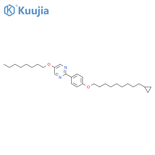 Pyrimidine, 2-[4-[(9-cyclopropylnonyl)oxy]phenyl]-5-(octyloxy)- structure