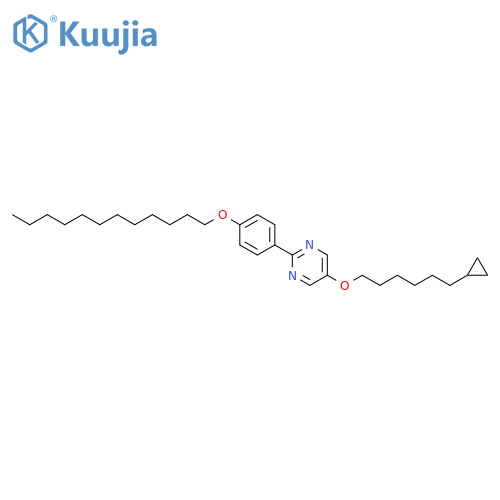 Pyrimidine, 5-[(6-cyclopropylhexyl)oxy]-2-[4-(dodecyloxy)phenyl]- structure