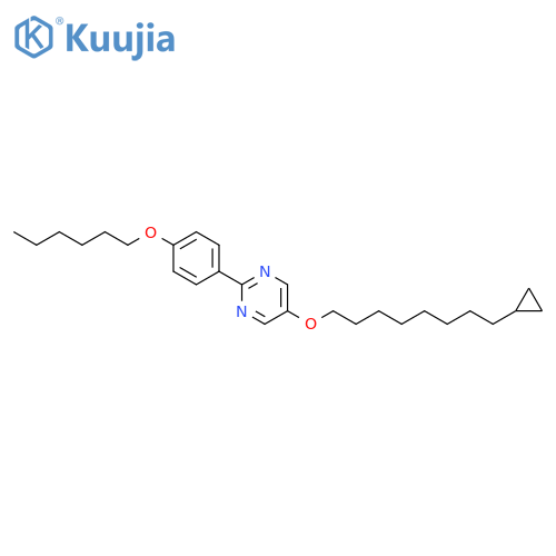 Pyrimidine, 5-[(8-cyclopropyloctyl)oxy]-2-[4-(hexyloxy)phenyl]- structure