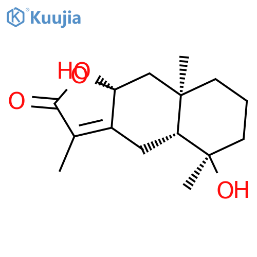 4,8-Dihydroxyeudesm-7(11)-en-12,8-olide structure