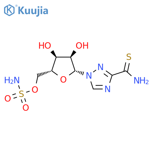 1H-1,2,4-Triazole-3-carbothioamide,1-[5-O-(aminosulfonyl)-b-D-ribofuranosyl]- structure